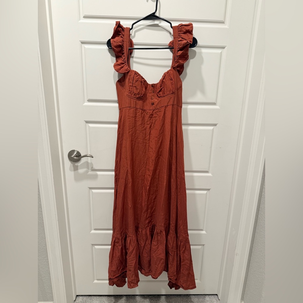Farm Rio | Ruffle Strap Maxi Dress - Picture 8 of 16